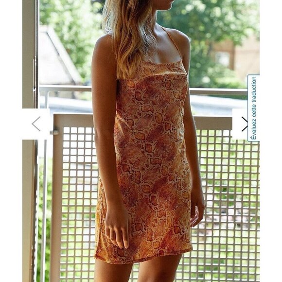 Billabong summer dress Kick Rocks Mango SMALL Off Back Womens NWOT - Picture 6 of 16